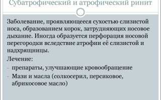 Хронический субатрофический ринит: симптомы и лечение заболевания
