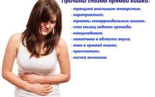 Причины и проявления спазма прямой кишки
